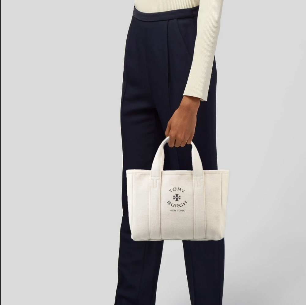 Tory Burch Mini Mercer Street Canvas Tote Bag